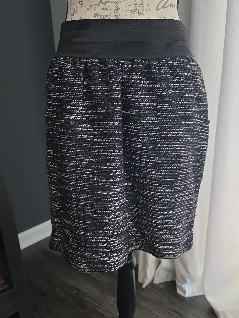 Outback Red Black Tweed A-Line Skirt